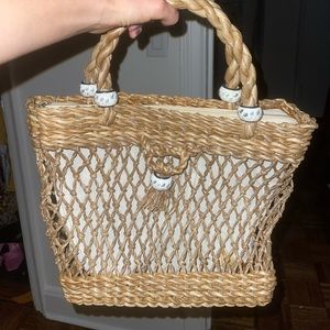 Vintage beach bag / purse